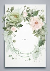 Personalize, Fill in the Blank, design Template Illustration and backgrounds for party and celebration printed invitations, posters, flyers, and banner, white, floral, flowers, thank you, note cards