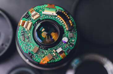 Precision prime optical dslr lens service, adjustment and alignment. Camera lens repair set in...
