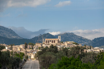 Fototapeta na wymiar Blick auf Selva, Mallorca