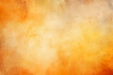 Yellow orange background with texture and distressed vintage grunge and watercolor paint stains in elegant Christmas backdrop illustration | Generative AI