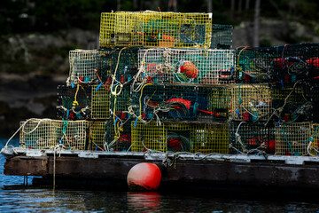 lobster pots and fishing nets