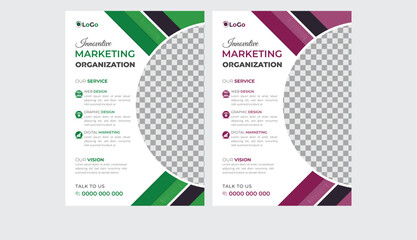 Creative Vector business flyer design for ads