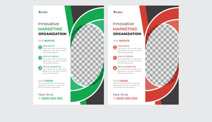Creative Vector business flyer design for ads