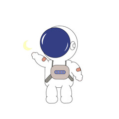 Astronaut Illustration 
