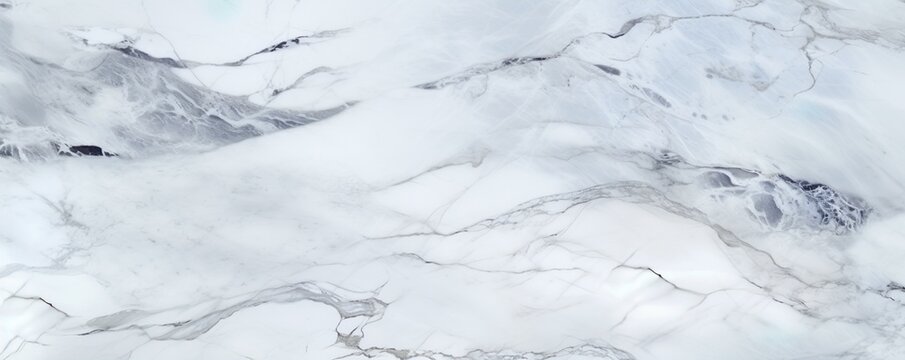 Marble background.White stone texture with gray shadow. Panoramic format | Generative AI