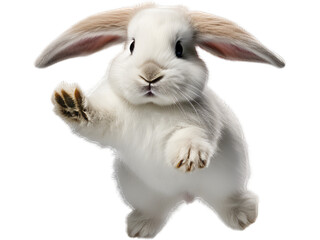Mini Lop's Joyful Bounce, No Background