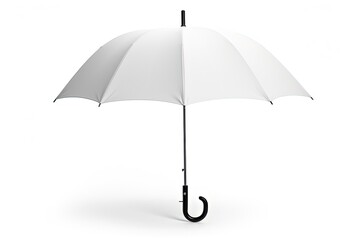 White Umbrella Isolated On White