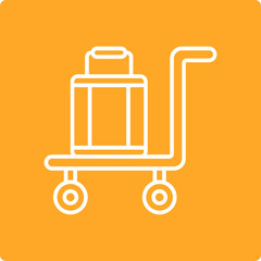 Fototapeta premium Luggage Cart Icon