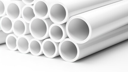 stack of pipes tubes