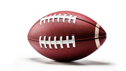 American Football Ball Isolated On White