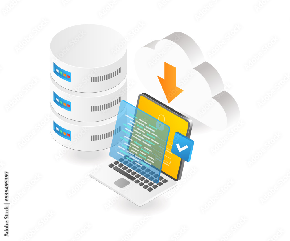 Aufkleber Database server cloud security programming language