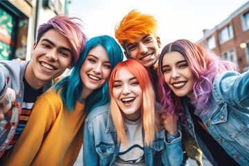 Fototapeta premium Happy Transgender people (AI Generated) 