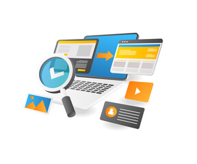 Creative informational blog article layout