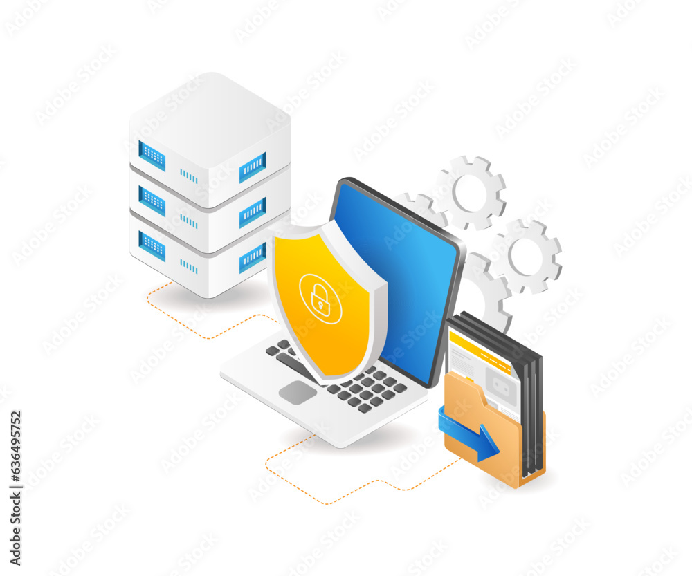Poster Process server data security computer
