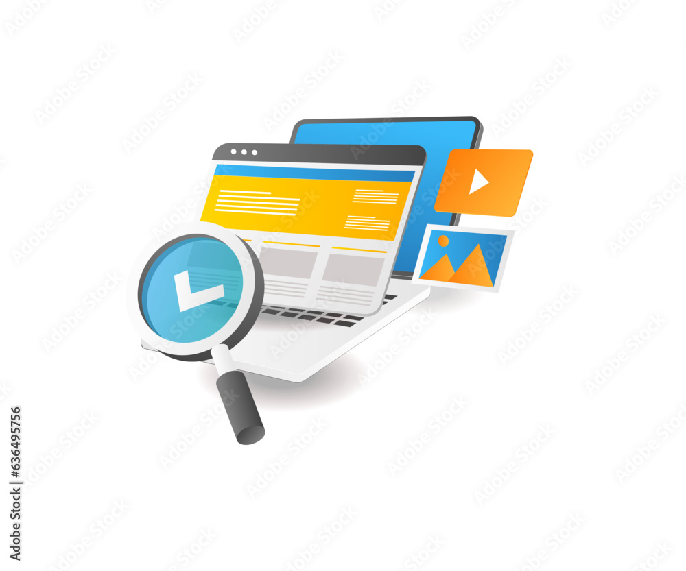 Poster search for information web pages