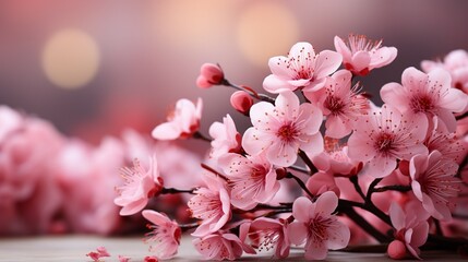 Breast Cancer Awareness on a background of delicate pink flowers.