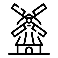 windmill Line Icon