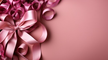 For the October month campaign, a cute pink ribbon form with a pink background paper will be used to represent breast cancer awareness..