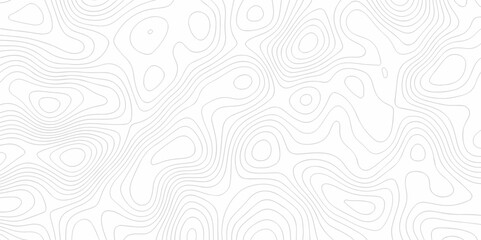 Topo contour map on white background, Topographic contour lines. Seamless pattern with lines Topographic map. Geographic mountain relief. Abstract lines background. Contour maps. Vector illustration.