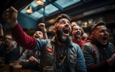 fans are cheering football, victory