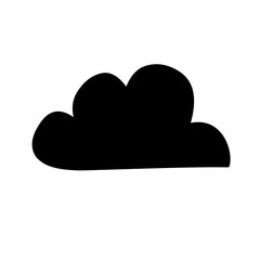 Cloud silhouette icon