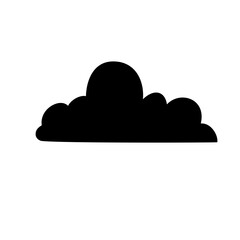 Cloud silhouette icon