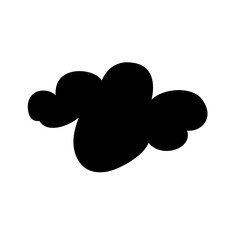 Fototapeta na wymiar Cloud silhouette icon