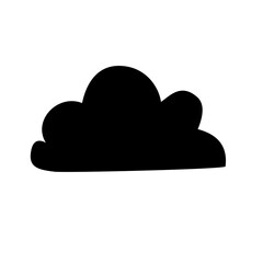 Cloud silhouette icon