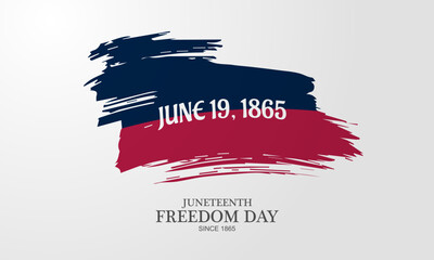 Happy Juneteenth June 19 freedom day background Vector illustration