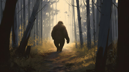 ビッグフット（サスカッチ）の謎 No.004  The Mystery of Bigfoot (Sasquatch) Generative AI