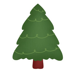 green christmas tree