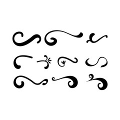  Vector elegant abstract design elements