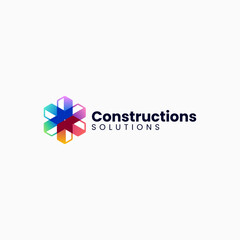 Vector Logo Illustration Abstract Gradient Colorful Style