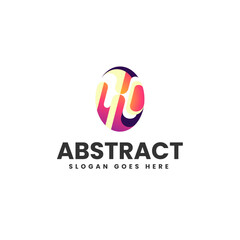 Vector Logo Illustration Abstract Gradient Colorful Style