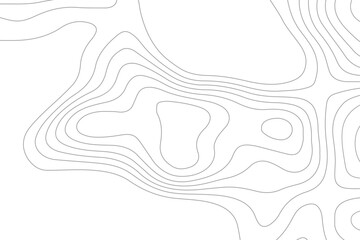 Abstract topographic wavy curve line background. Topography map pattern, Geographic curved relief. Topographic lines background. Vector illustration.	