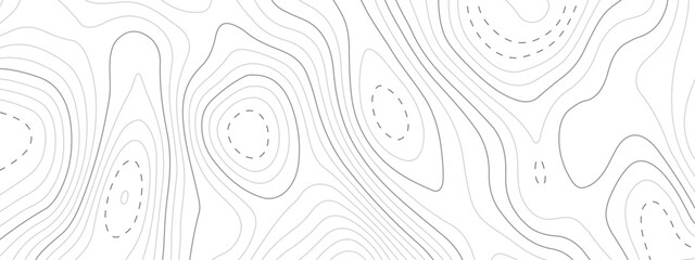 Abstract wavy topographic map. Abstract wavy and curved lines background. Abstract geometric topographic contour map background.	
