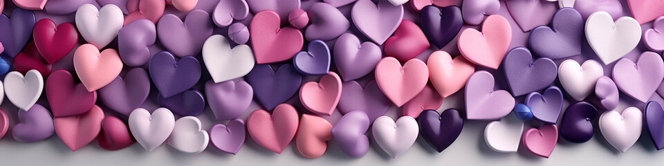 pink and purple hearts background
