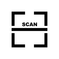Scan icon and scan logo. Vector.