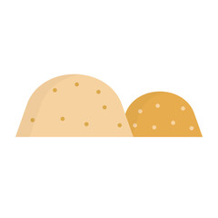 Soil and mud icons. Vector.