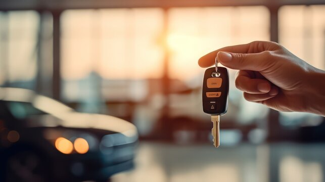 Businessman Handover The Car Keys 