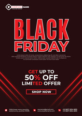 Vector black Friday exclusive sale promo, offer, discount post or banner design vector file