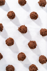 Chocolate Cookies with Chocolate Hearts