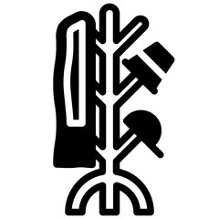 coat rack solid icon logo illustration vector isolated, 
coat rack icon set, suitable for web design, mobile, logo, app, etc.