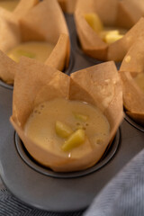 Apple sharlotka muffin