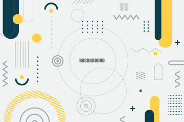 Vector flat design of abstract background