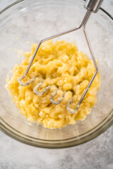 Mashed bananas