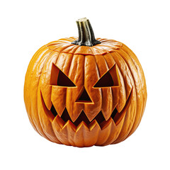 pumpkin for halloween on white isolated background. Generative AI illustration