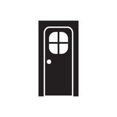 door icon logo vector design