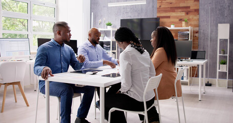 Business Meeting In Office Boardroom