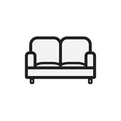sofa icon logo vector design
